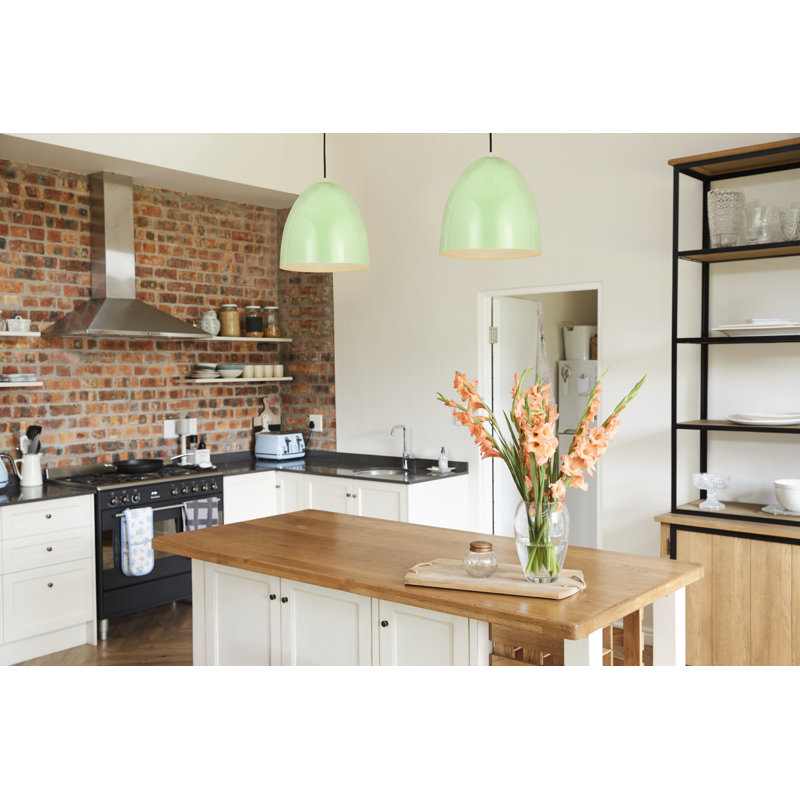 Luminaire suspendu 1 lumière Havertown Dome, Menthe, Menthe, H 21 po x l 19 po x P 19 po