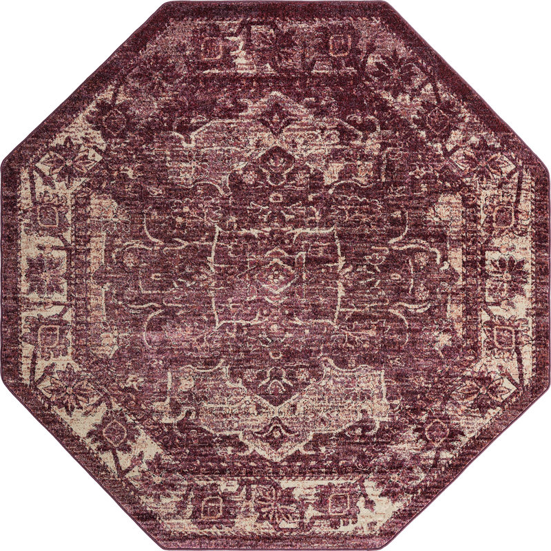 Mekalah Oriental Indoor Rug, Octagon 7'10"