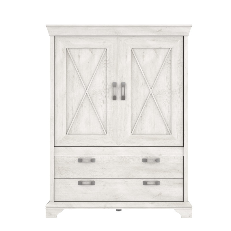 Aleisha 2 Door Manufactured Wood Wardrobe