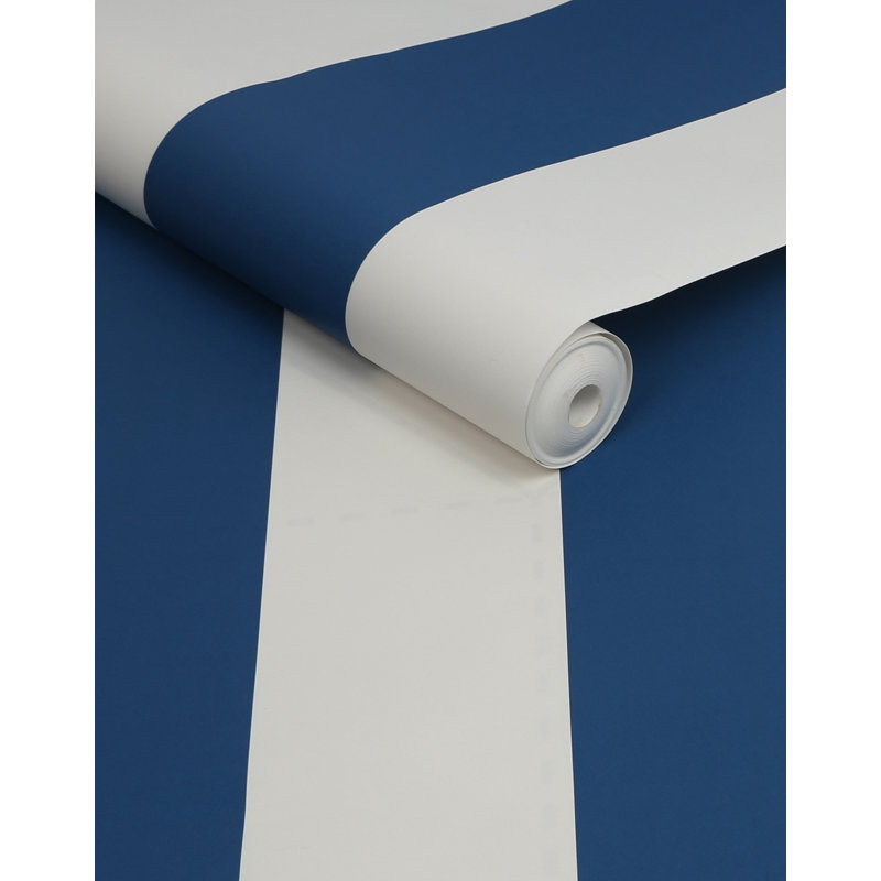 Joules Harborough Stripe Wallpaper, Blue
