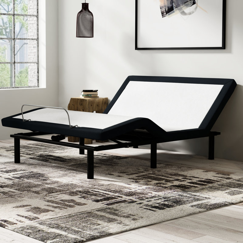 Queen Size Adjustable Bed Base With , Led , Height Zero Isolated Massages &