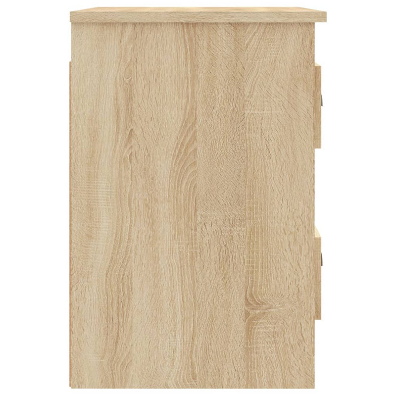 ClassicLiving Wall-Mounted Bedside Cabinet 41.5X36x53cm, Sonoma Oak, Set of 2