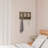 Delyth Wall Picture Collage with 3 Hanging Hooks- Wall Mounted Photo Frame Décor with Rustic Wood Look, Holds 4x6 Pictures