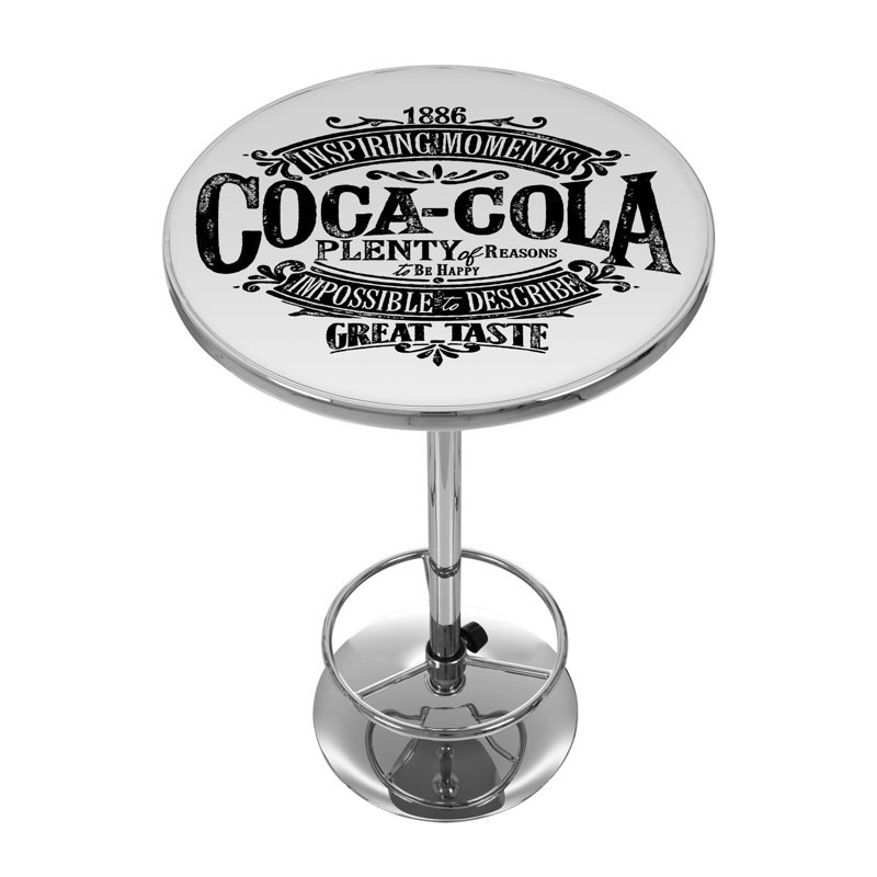 Coca Cola Brazil Round Metal Base Dining Table