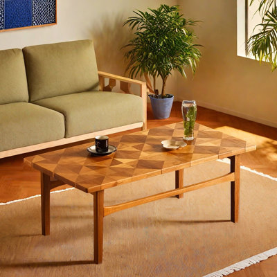 Creative Mosaic design solid wood coffee table