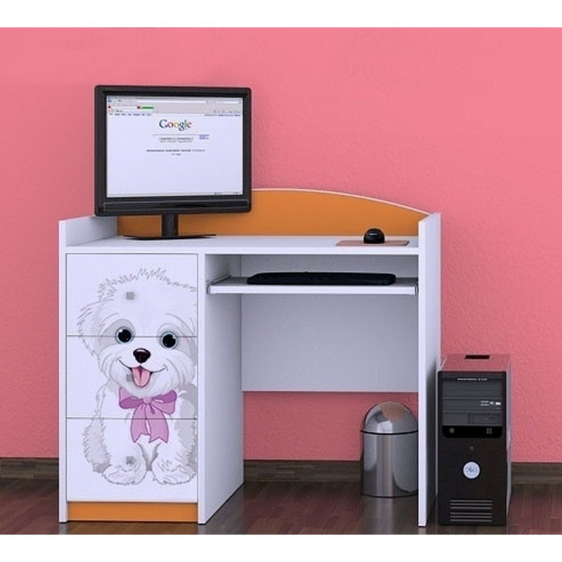 Topher 100cm Computer Desk, Orange
