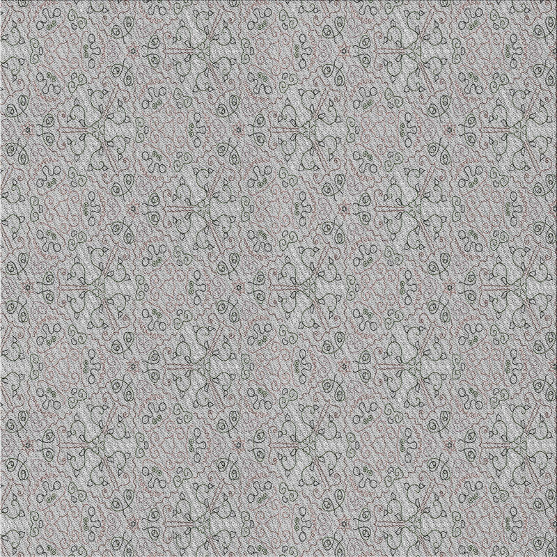 Tapis décoratif grise poteat, Carré 6 pi