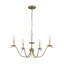Lustre traditionnel à 5 lumières de style bougie