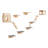 Wall Mounted Cat Shelves Tree with Jumping Boards Nests Hammock Set of 9