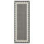 Tapis intérieur / extérieur en polypropylène durable tissé à plat - Design élégant anthracite pour la maison et le patio