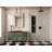Black Ceiling Suspended Vertical 1 Side LED Mirror -123223392