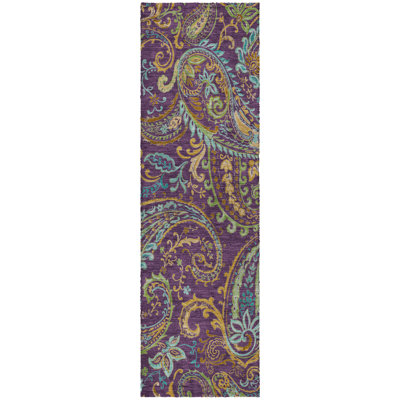 Premium Machine Washable Dream Shag ADS533 Paisley Rug