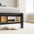 Black-toned Platform Bed Frame for Bedroom, Metal and Wood Twin Size Base with LED Lighting and USB Charging, No Box Spring Needed-1388924171