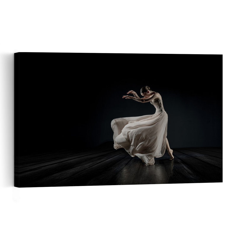" Ethereal Dance Contemporary Dramatic Elegant Wall Art Print " by Georg Scharf, 32" H x 48" W
