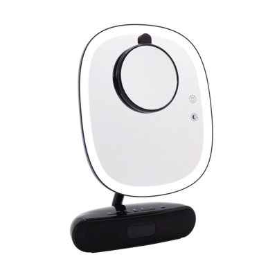Melody Duotone Lighted Makeup Mirror with LED Light Vanity Mirror with Lights with Bluetooth Speaker