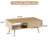 41.34" W Modern Rattan Style Coffee Table, With Storage Solid Wood Legs And Sliding Door Natural Color Sofa Table-399939227