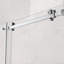 Portes de douche coulissantes simples sans cadre, largeur 44 à 48 po x hauteur 76 po avec verre trempé transparent de 5/16 po (8 mm) et film antidéflagrant-108467054