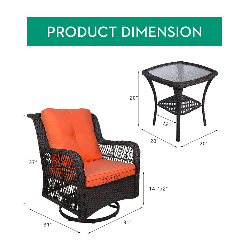 Ensemble de conversation pour 2 personnes avec coussins