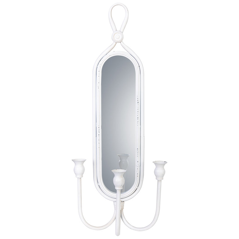 Metal Wall Wall Sconce, White