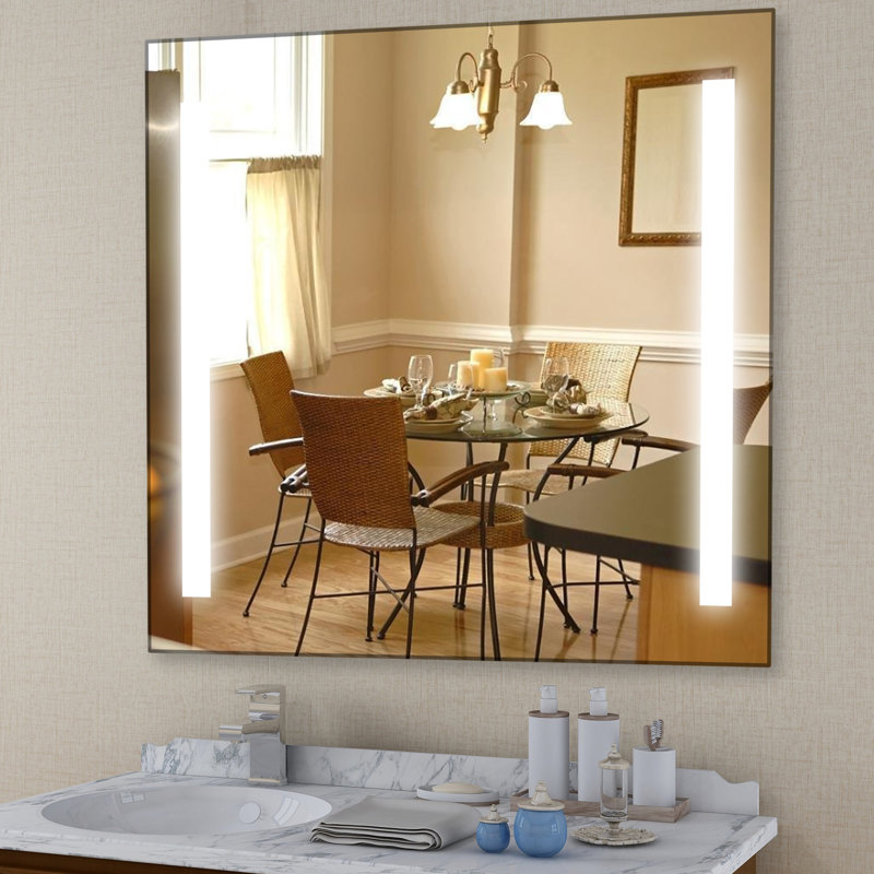Miroir de salle de bain / meuble-lavabo moderne et contemporain Tobias, H 28 po x l 30 po