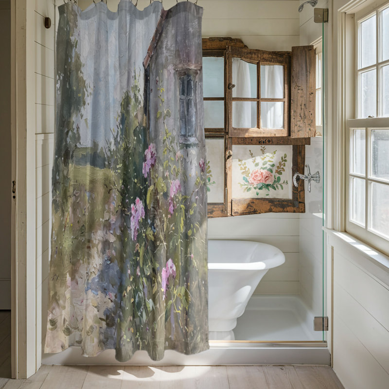 Rideau de douche Gabrijela, H 74 po x l 71 po