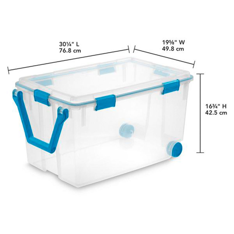 Bac de rangement en plastique Sterilite