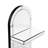 Mirrored Shelves 3- Tier Wall Panel