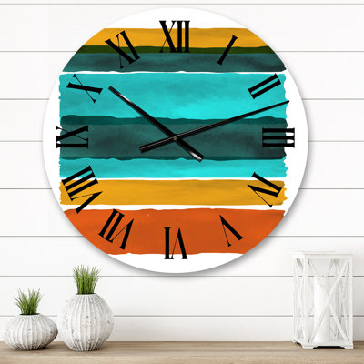 Horloge murale abstraite