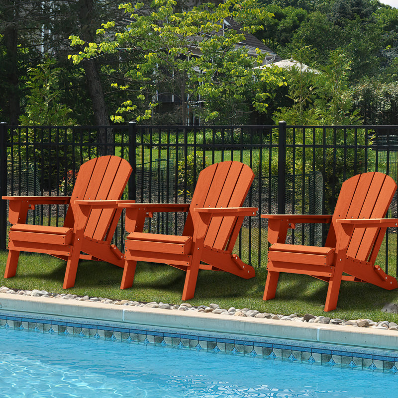 Chaise Adirondack bleu marine, Orange