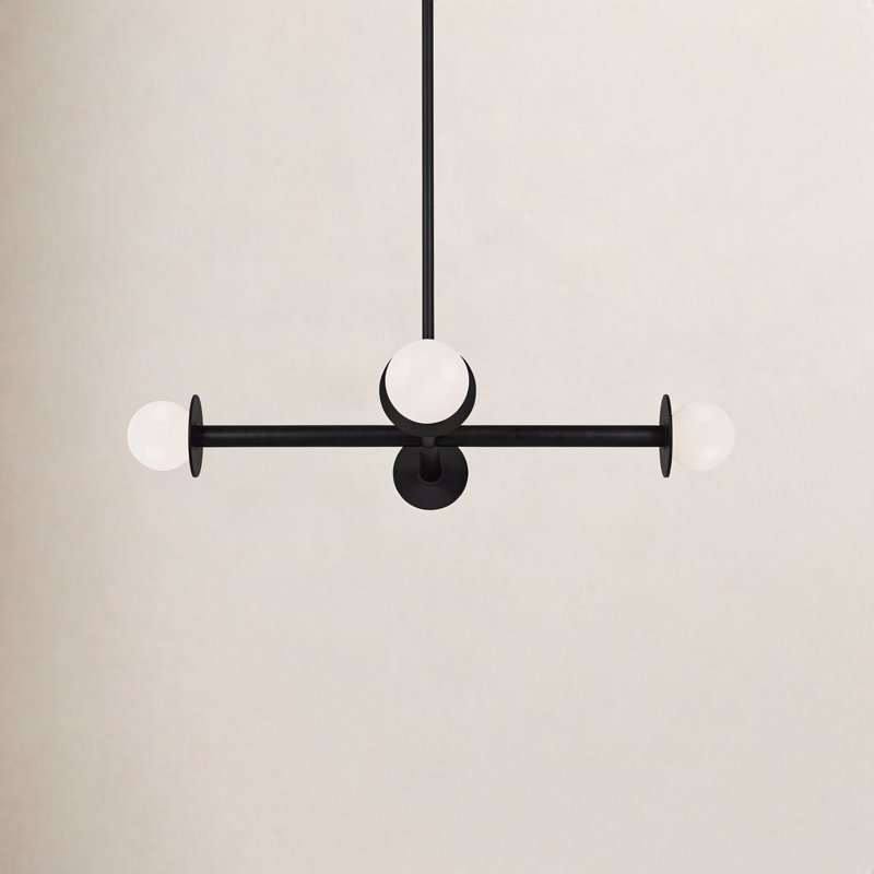 Allegra 4-Light Chandelier, Midnight Black