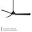 Gage Matte Black 3-Blade LED Smart Ceiling Fan With 2700K-3000K-4000K-5000K Selectable LED Light Kit and Remote Control Included, Works With Alexa and iOS or Android App-116690855-116690853