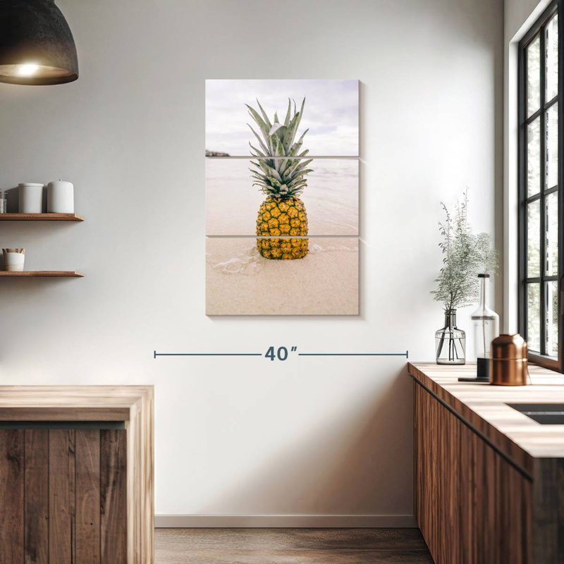 Sandy Beach Pineapple, H 38 po x l 24 po