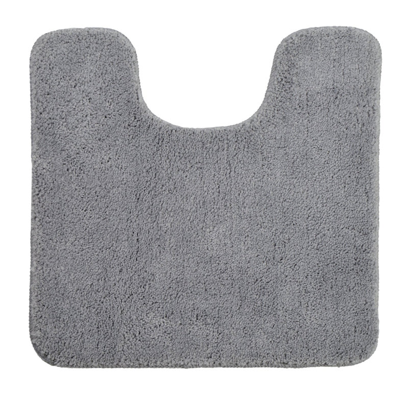 Joyce Microfibre U-Shape Pedestal Mat, Dove Grey