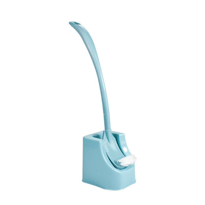 Toilet Brush Set For Thoroughgoing Cleaning, Bathroom Bowl Brush With Holder, 16.9x4.3x4.3in Blue