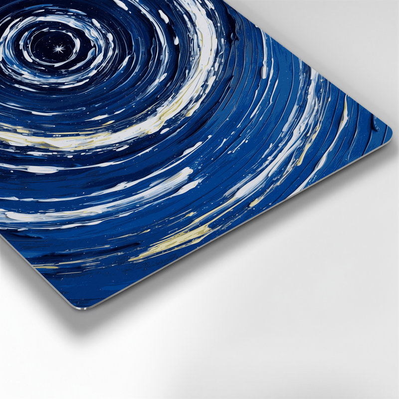 Space Star, photographie d'art mural en métal bleu, H 12 po x l 18 po