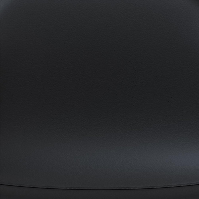 Henrine Upholstered Counter Stool with Metal Frame, Black