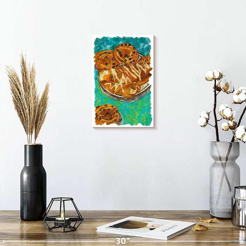 Breakfast Pastries, 12" H x 8" W