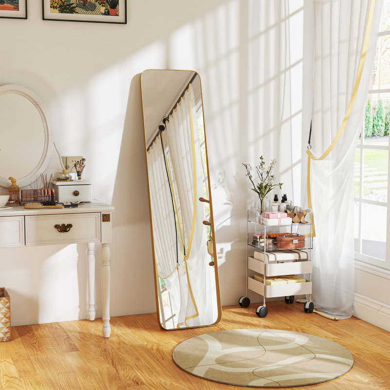 Metal Rectangle Floor Mirror