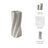 Modern Sculptural Porcelain Vase With Twisted Ribbed Texture And Contemporary Art-Inspired Design For Decorative Accent Display In Living Room Or Entryway Decor Styling-1125267551