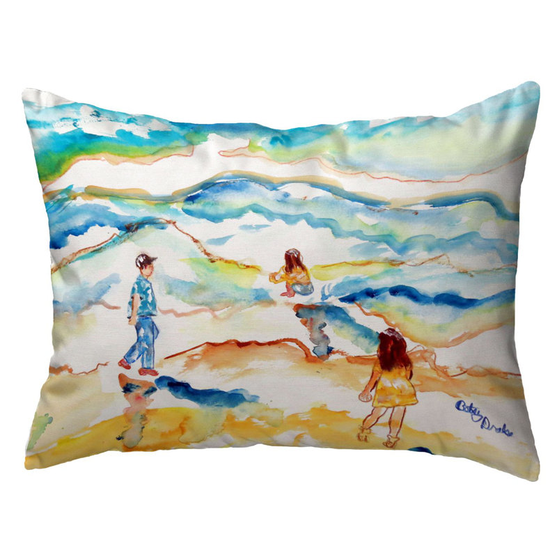 Outdoor Reversible Throw Pillow