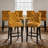 Velvet Kitchen Island Chairs Counter Height Barstools Set of 6-1120115412-1120115418-1139716721