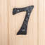 9cm H Iron House Number