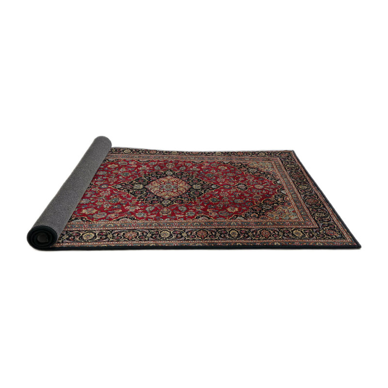 Tapis traditionnel rouge / vert Galnares, Rond 4 pi