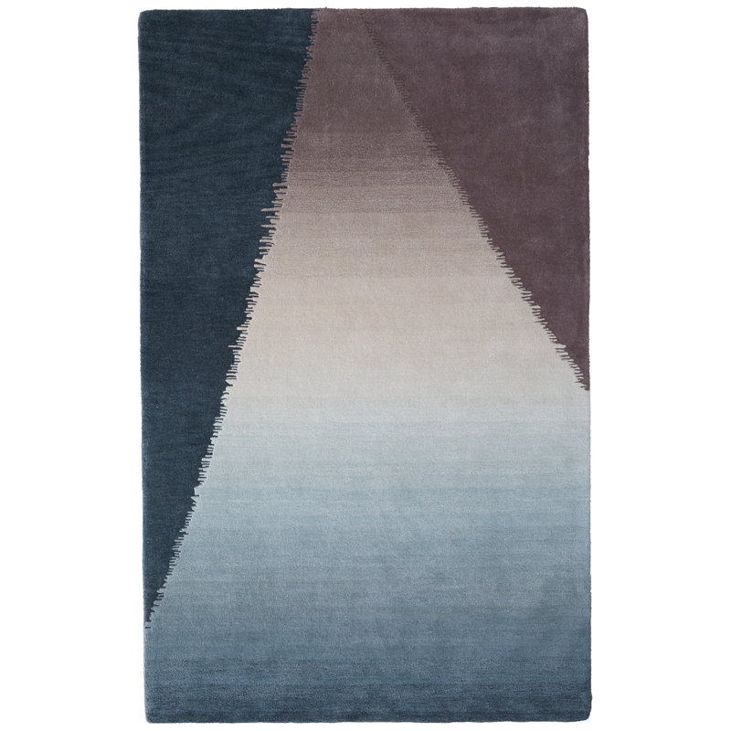Keimya Modern Geometric Area Rug, Square 1'6"