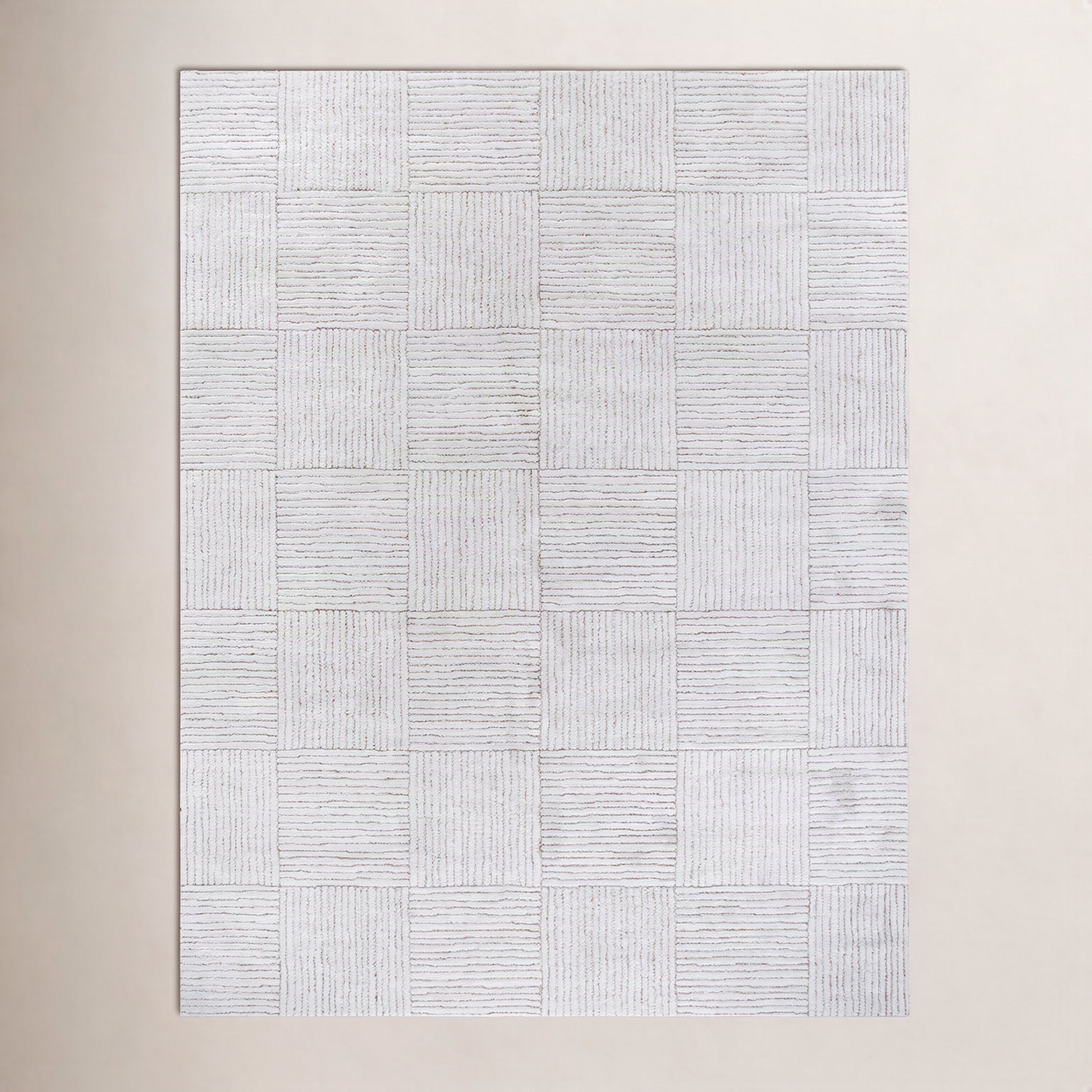 Galey Alix x Livabliss Architect Abstract Rug, Ivory/Black, Rectangle 9'2" x 12'