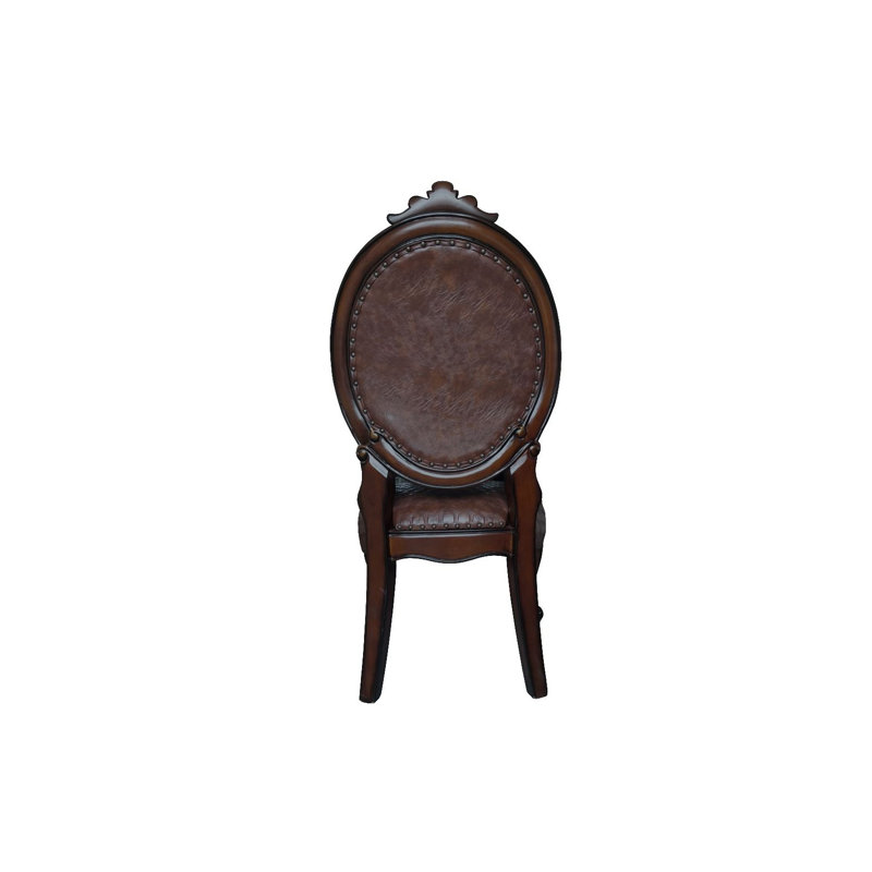 Chalcraf 6 - Person Pedestal Dining Set, Brown, Brown