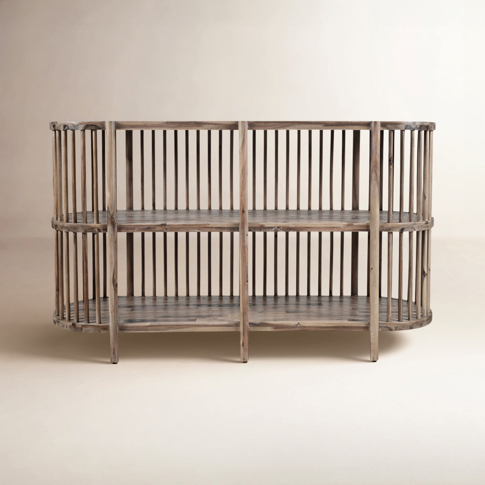 Charnock Acacia Buffet Table, 32"H x 54"W x 18"D, Gray Wash