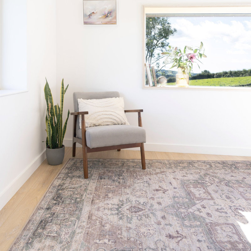 Vintage Look Cotton Machine Tufted Area Rug, 280cm x 380cm
