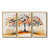 Toile avec cadre flottant or