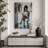 Elegance "Glamorous Woman Reading Newspaper Chic Artwork, Bathroom/Vanity Room/Powder Room Decor Wall Pictures, Large Framed Canvas Digital Giclee Print Wall Art"-112455130-112455131-112455132